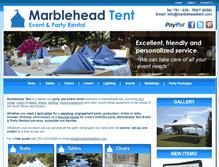 Tablet Screenshot of marbleheadtent.com